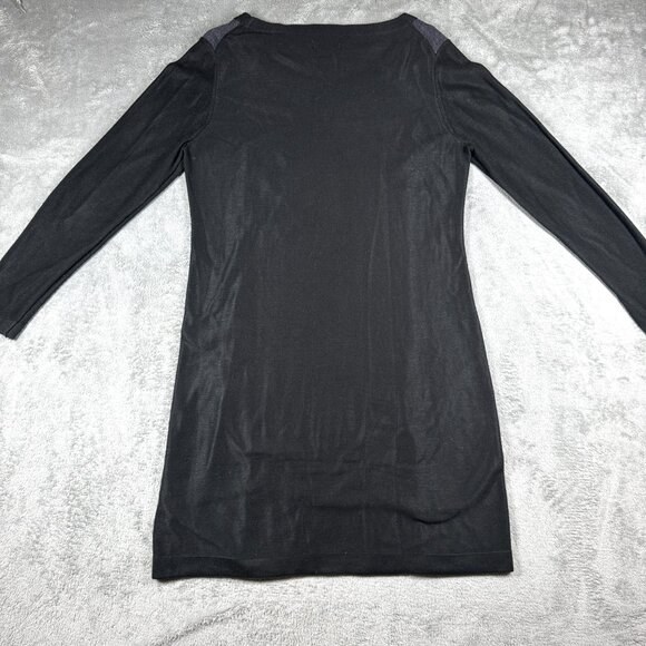 Calvin Klein Women’s XL Colorblock Knit Sweater Dress Gray Black Blue Pink - Picture 4 of 10